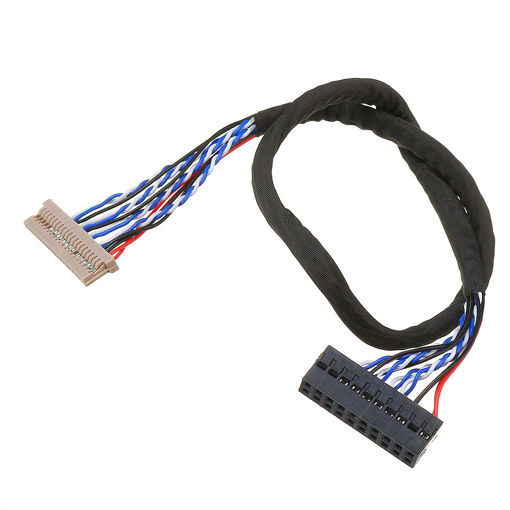 Picture of DF14 1CH 6-bit 20P Notebook Screen Cable 25CM For Universal V29 V59 Series LCD Driver Board
