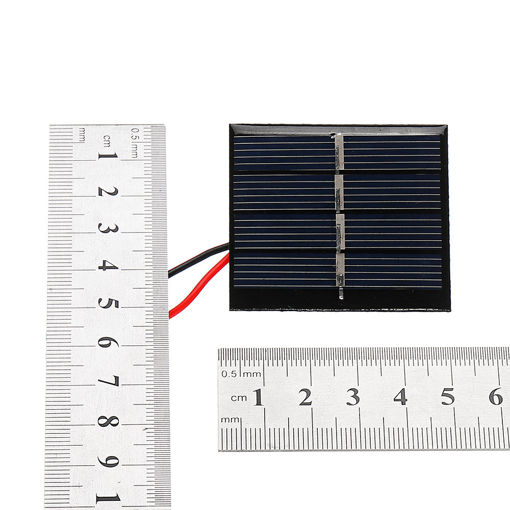 Picture of 0.36W 2V 42.5*48.5*3mm Solar Panel  Epoxy Board with Wire