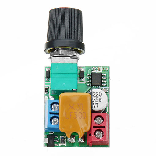 Immagine di DC 5V To 35V 5A Mini Motor PWM Speed Controller Ultra Small LED Dimmer Speed Switch Governor
