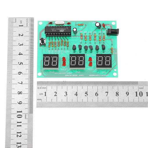 Immagine di 5V-12V AT89C2051 Digital Tube Multi Function Six Digital LED Electronic Clock Module Board
