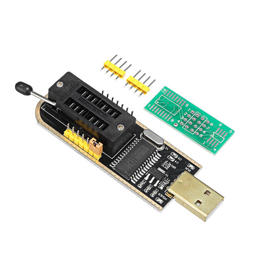 Immagine di EEPROM BIOS USB Programmer CH341A + SOIC8 Clip + 1.8V Adapter + SOIC8 Adapter For 24 25 Series Flash