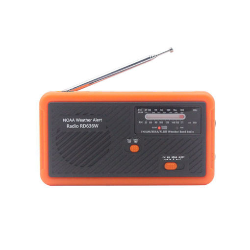 Picture of AM FM Radio NOAA Solar Power Crank Generation Outdoor Weather Forecast Mobile Phone Charging
