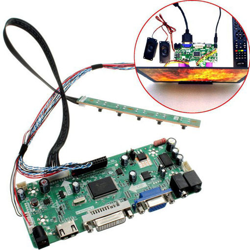 Immagine di LCD Controller Board HD DVI VGA Audio PC Module Kit For 15.6 Inch Display