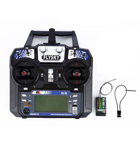 Immagine di FlySky FS-i6 2.4G 6CH AFHDS RC Radio Transmitter With FS-iA6 Receiver for FPV RC Drone