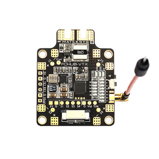 Picture of Matek Systems FCHUB-VTX 6~27V PDB 5V/1A BEC w/ 5.8G 40CH 25/200/500mW Switchable RC Drone Video Transmitter