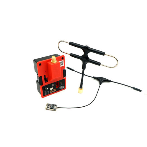 Picture of FrSky R9M 2019 900MHz Long Range Transmitter Module and R9 Mini Receiver with Mounted Super 8 and T antenna
