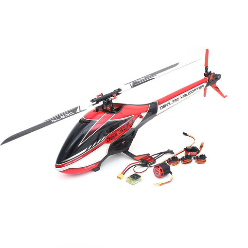 Immagine di ALZRC Devil 380 FAST FBL 6CH 3D Flying Flybarless RC Helicopter Super Combo With Motor ESC Servo Gyro