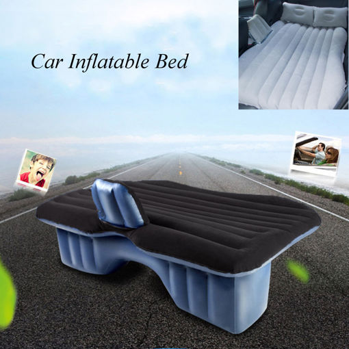Immagine di Inflatable Car SUV MPV Back Seat Mattress Air Folding Bed Rest Sleeping Camping +Pillows