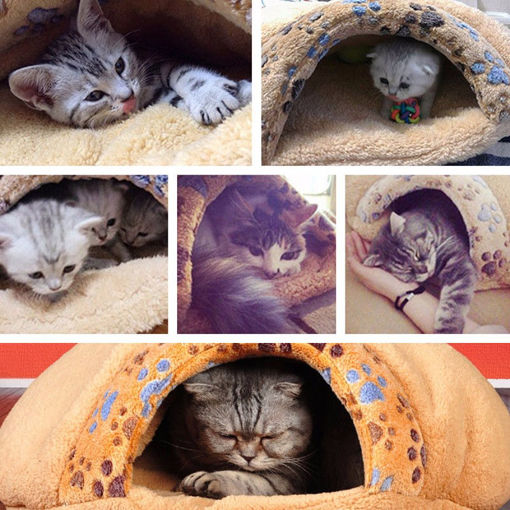 Immagine di Soft Warm Cat Dog Kitten Cave Pet Mat