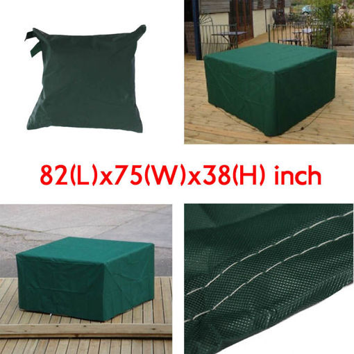 Immagine di 210x193x97cm Garden Outdoor Furniture Waterproof Breathable Dust Cover Table Shelter