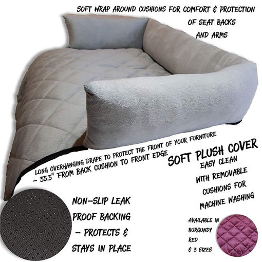 Immagine di Water-Resistant Pet Furniture Protector Dog Cat Sofa Pet Mat Soft Sofa Cover Bed