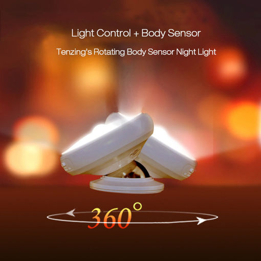 Picture of Loskii DX-004 360 Rotation Human Body Sensor LED Night Light Magnetic Holder USB Rechargeable Lamp