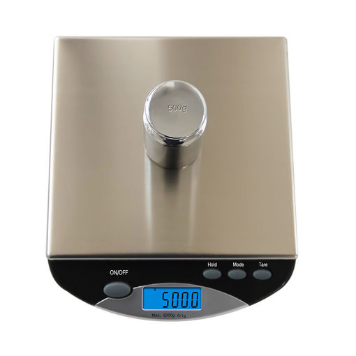 Picture of 0.1g / 2000g And 1g / 6000g 500I Accurate Electronic Scale Waterproof Stainless Steel Kitchen Scale