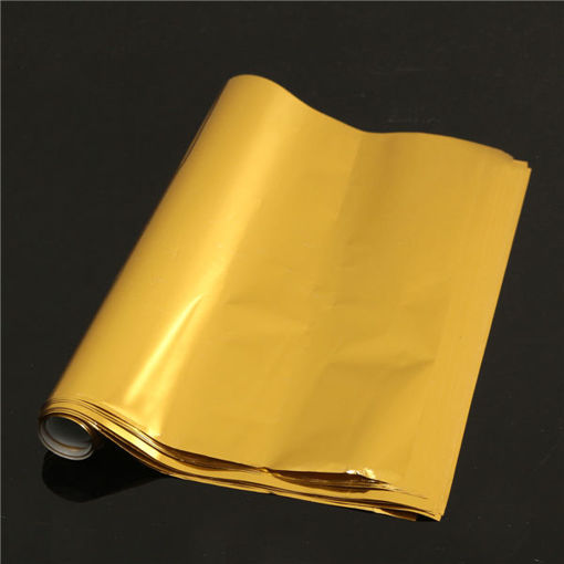 Picture of 50pcs A4 Hot Stamping Transfer Foil Paper Laser Printer Laminating Transfered Gold