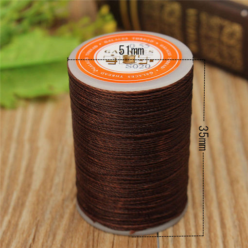 Picture of 115m Dacron Wax Line Round DIY Leather Craft Tool 0.55mm For Shoe Sewing
