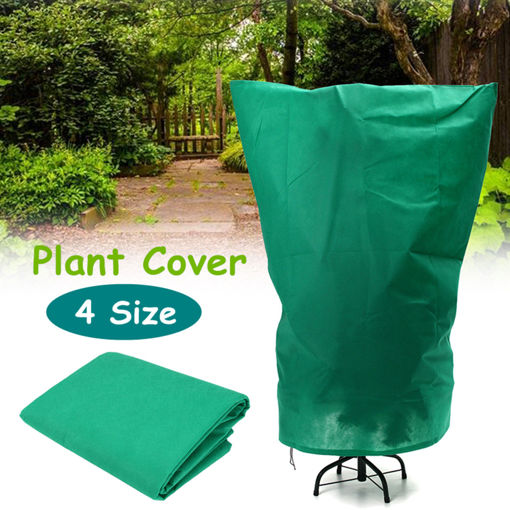 Picture of 4 Size Green Warm Plant Cover Tree Shrub Frost Protection Bag Yard Garden Winter Plant Cover