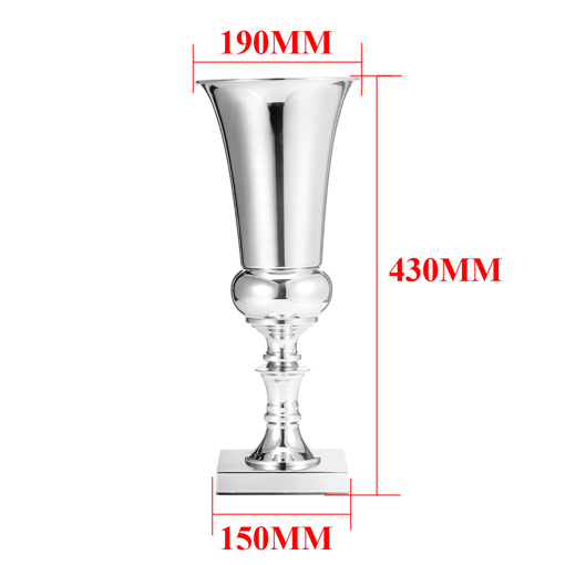 Picture of 43cm Iron Luxury Flower Vase Display Wedding Table Centrepiece Home Party Decor Silver