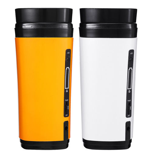 Immagine di USB Coffee Cup Rechargeable Heating Self Stirring Mixing Mug Warmer Coffee Capsule Cup